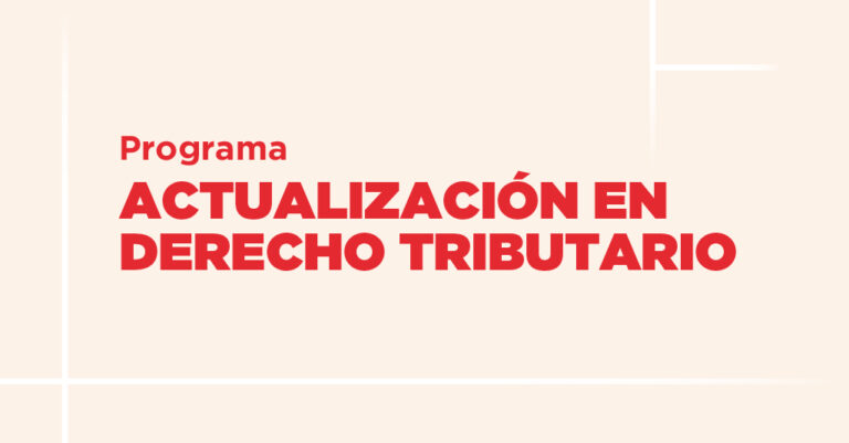 Banner programa actualizacion en derecho tributario