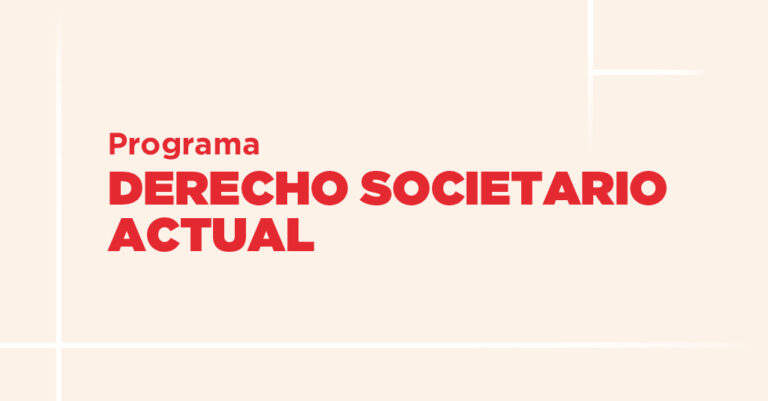 Banner prog derecho societario actual