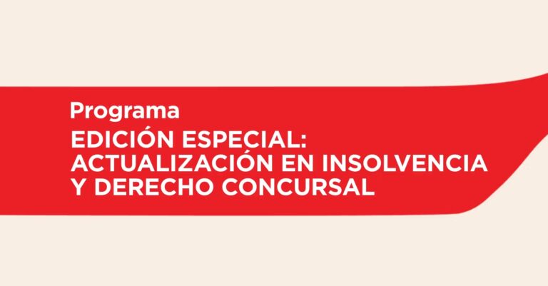 Banner WEB Programa FD Edición especial actualización en insolvencia y derecho concursal