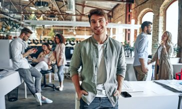 Young business people in office