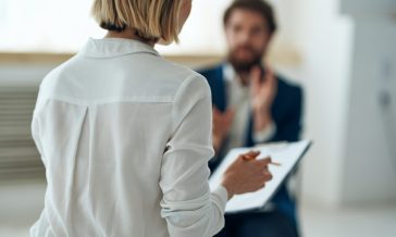 Woman psychologist on all professional diagnostics consultation