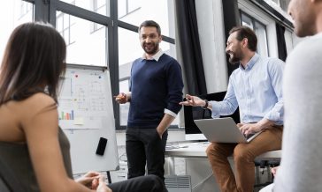 Business coworkers discussing new ideas